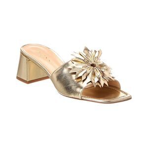 Baldinini Leather Sandal, Metallic